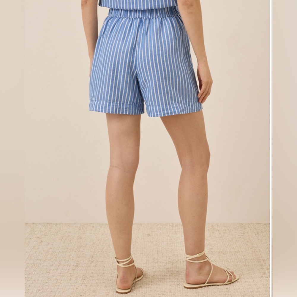 Pact Organic Canopy Linen Blend High-Waisted Short